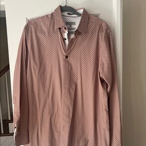 Ted Baker London Men's Red Geometric Shirt